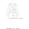 image:imageAllegra K Womens Peter Pan Collar Overcoat Double Breasted Winter Trench Pea CoatBlue