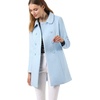 image:imageAllegra K Womens Peter Pan Collar Overcoat Double Breasted Winter Trench Pea CoatBlue