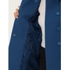 image:imageAllegra K Womens Peter Pan Collar Overcoat Double Breasted Winter Trench Pea CoatDark Grey Blue