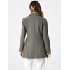 image:imageAllegra K Womens Peter Pan Collar Overcoat Double Breasted Winter Trench Pea CoatDusty Dark Grey