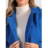 image:imageAllegra K Womens Peter Pan Collar Overcoat Double Breasted Winter Trench Pea CoatIndigo Blue