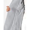 image:imageAllegra K Womens Peter Pan Collar Overcoat Double Breasted Winter Trench Pea CoatLight Grey