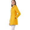 image:imageAllegra K Womens Peter Pan Collar Overcoat Double Breasted Winter Trench Pea CoatMustard Yellow
