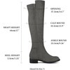 image:imageAllegra K Womens Side Zipper Chunky Heels Knee High BootsGrey