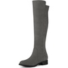 image:imageAllegra K Womens Side Zipper Chunky Heels Knee High BootsGrey