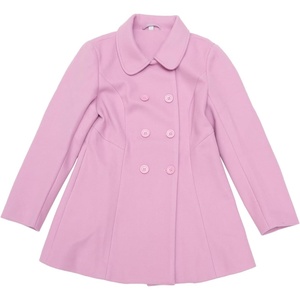 image:imageAllegra K Womens Peter Pan Collar Overcoat Double Breasted Winter Trench Pea CoatPurple
