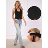 image:imageAllegra K Halter Top for Women Backless Crop Going Out Tank  Tie Neck Front Slit Y2K Party Club Sexy Night Out Trendy Going Out TopsBlack