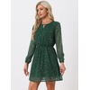 image:imageAllegra K Womens Choker V Neck Gilding Metallic Star Halloween Party Flared ALine DressDark Greenstars