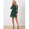 image:imageAllegra K Womens Choker V Neck Gilding Metallic Star Halloween Party Flared ALine DressDark Greenstars