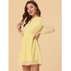 image:imageAllegra K Womens Choker V Neck Gilding Metallic Star Halloween Party Flared ALine DressLight Yellow