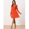 image:imageAllegra K Womens Choker V Neck Gilding Metallic Star Halloween Party Flared ALine DressOrange