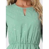 image:imageAllegra K Womens Choker V Neck Gilding Metallic Star Halloween Party Flared ALine DressPea Greenstars