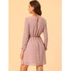 image:imageAllegra K Womens Choker V Neck Gilding Metallic Star Halloween Party Flared ALine DressPinkheart