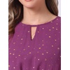 image:imageAllegra K Womens Choker V Neck Gilding Metallic Star Halloween Party Flared ALine DressPlum Purple
