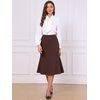 image:imageAllegra K Womens Fishtail Skirt Business Causal SkirtsDark Brown