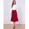 image:imageAllegra K Womens Fishtail Skirt Business Causal SkirtsDark Red