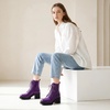 image:imageAllegra K Womens Lace Up Platform Chunky Heel Ankle Combat BootsPurple