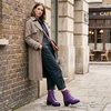 image:imageAllegra K Womens Lace Up Platform Chunky Heel Ankle Combat BootsPurple