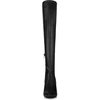 image:imageAllegra K Womens Pointed Toe Thigh High Boot Block Heel  Back Lace Up Chunky Heels Side Zipper Heel 2 34 Inches Party Halloween days Christmas Days Dating EveningBlack
