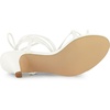image:imageAllegra K Womens Strappy Sandals Kitten Heels  2 38 inches Heel LaceUp Open Toe Comfortable Faux Leather perfect for Evening Party Wedding Date NightWhite