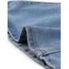 image:imageAllegra K Denim Jacket Womens Classic Stand Collar Long Sleeve Jean Jackets  2026 Trendy Button Front Flap Chest Pockets Stretchy Fabric Washed Vintage Daily Casual WearLight Blue