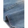 image:imageAllegra K Denim Jacket Womens Classic Stand Collar Long Sleeve Jean Jackets  2026 Trendy Button Front Flap Chest Pockets Stretchy Fabric Washed Vintage Daily Casual WearVintage Blue