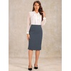 image:imageAllegra K Office Pencil Skirts for Women Dressy High Waist SkirtGrey