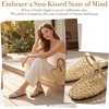 image:imageAllegra K Women Slip on Mesh Braided Hollow Out Flats Sandals  Round Toe Slides Lightweight Casual Lounging Slingback Style Comfortable Fit Breathable MeshGold