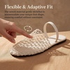 image:imageAllegra K Women Slip on Mesh Braided Hollow Out Flats Sandals  Round Toe Slides Lightweight Casual Lounging Slingback Style Comfortable Fit Breathable MeshBeige