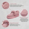 image:imageAllegra K Women Winter Faux Suede Laceup Flat Ankle Snow Boots  TPR outsole Nonslip warm Cold weather Heel height 098 inches Breathable durable Protects against snowPink