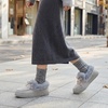image:imageAllegra K Women Winter Faux Suede Laceup Flat Ankle Snow Boots  TPR outsole Nonslip warm Cold weather Heel height 098 inches Breathable durable Protects against snowGrey