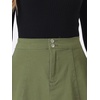 image:imageAllegra K Womens Denim Skirt High Waist Stretch A Line Casual Jean Skirts  Elastic Back High Rise Above Knee Length Flared Pleated Y2k Style Casual Work Daily WearArmy Green