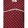 image:imageAllegra K Womens Vintage Retro Polka Dot V Neck Cap Sleeve Midi Dress  Unlined design with contrast trim Flattering highwaisted tailored waist Ideal for office date partyWine Red
