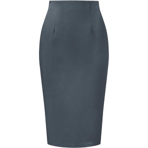 image:imageAllegra K Office Pencil Skirts for Women Dressy High Waist SkirtGrey