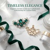 image:imageAllegra K 2 PCS Womens Rhinestone Flower Shoe Clips Fashion Crystal Shoes Buckles Decoration for Wedding PartyGreen