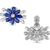 image:imageAllegra K 2 PCS Womens Rhinestone Flower Shoe Clips Fashion Crystal Shoes Buckles Decoration for Wedding PartySilver