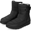 image:imageAllegra K Women Winter Adjustable Flat Pull on Snow Boots  18inch heel Hook amp Loop closure Comfy for daily wear Adjustable fit Easy pullon style Nonslip outsoleBlack