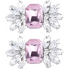 image:imageAllegra K 2 PCS Womens Rhinestone Flower Shoe Clips Fashion Crystal Shoes Buckles Decoration for Wedding PartyPink