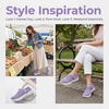 image:imageAllegra K Women Breathable Slip on Garden Clogs Sandals Slippers  Mesh vamp Lightweight and comfortable Walking running tennis Handsfree backless design BreathablePurple
