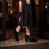 image:imageAllegra K Women Nonslip Laceup Side Zipper Block Heel Ankle Boots  TPR outsole Lightweight and flexible Rear height 335 inches Durable construction Comfortable block heelBlack