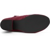 image:imageAllegra K Womens Lace Up Chunky Heel Ankle Booties  Laceup ankle boots Comfortable chunky block heel Round toe front eyelet laces Vintage fall readyBurgundy