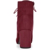 image:imageAllegra K Womens Lace Up Chunky Heel Ankle Booties  Laceup ankle boots Comfortable chunky block heel Round toe front eyelet laces Vintage fall readyBurgundy