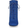 image:imageAllegra K Womens Lace Up Chunky Heel Ankle Booties  Laceup ankle boots Comfortable chunky block heel Round toe front eyelet laces Vintage fall readyRoyal Blue