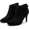 image:imageAllegra K Womens Pointed Toe Zipper Stiletto Heels Ankle BootiesBlack