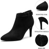 image:imageAllegra K Womens Pointed Toe Zipper Stiletto Heels Ankle BootiesBlack