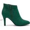 image:imageAllegra K Womens Pointed Toe Zipper Stiletto Heels Ankle BootiesGreen