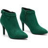 image:imageAllegra K Womens Pointed Toe Zipper Stiletto Heels Ankle BootiesGreen