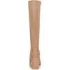 image:imageAllegra K Womens Side Zipper Chunky Heel Knee High Boots  3 17 inches Heel Boot with Side Zip Faux Suede Round Toe Comfort Fall Winter Knee Boots Casual OfficeKhaki