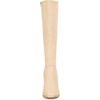 image:imageAllegra K Womens Side Zipper Chunky Heel Knee High Boots  3 17 inches Heel Boot with Side Zip Faux Suede Round Toe Comfort Fall Winter Knee Boots Casual OfficeBeige