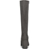 image:imageAllegra K Womens Side Zipper Chunky Heel Knee High Boots  3 17 inches Heel Boot with Side Zip Faux Suede Round Toe Comfort Fall Winter Knee Boots Casual OfficeGrey